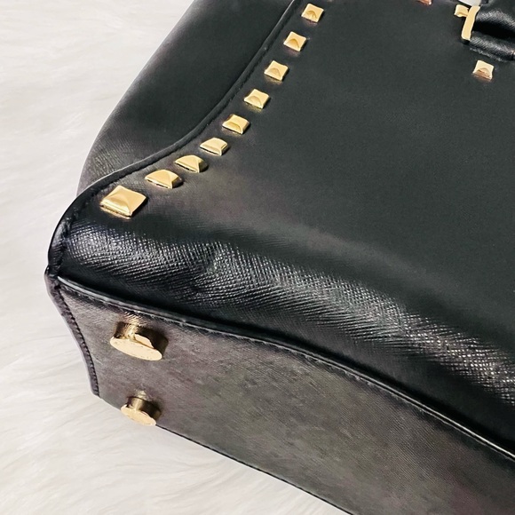 NWOT Michael Kors Selma Studded Medium Satchel Bag - Picture 8 of 11